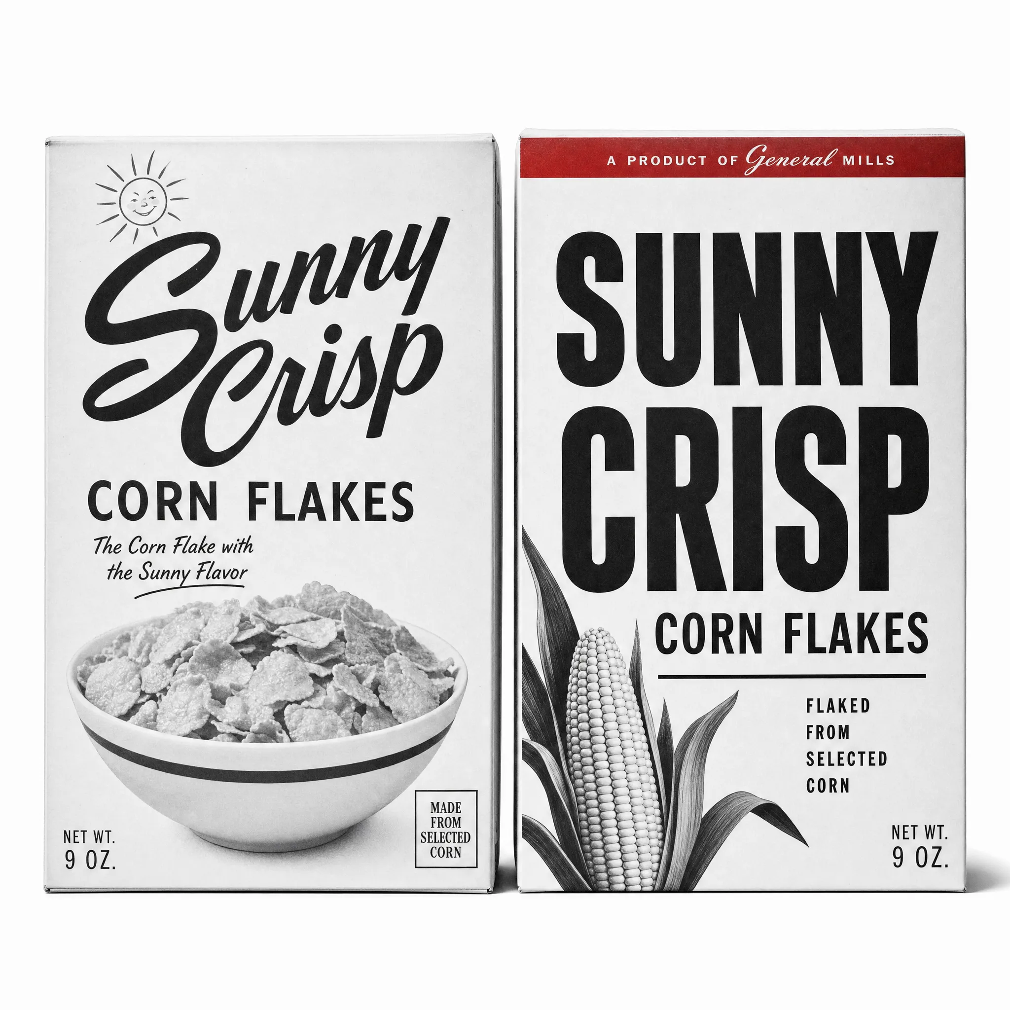 Artwork for Image: Two Sunny Crisp boxes, two different layouts