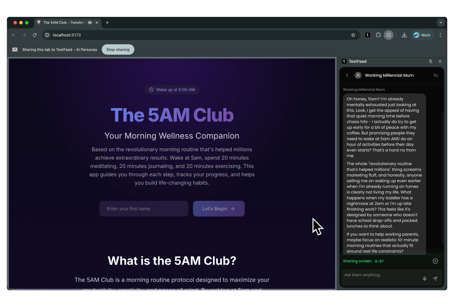 Developers using TestFeed
